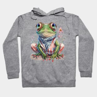 4th of July Frog #1 Hoodie